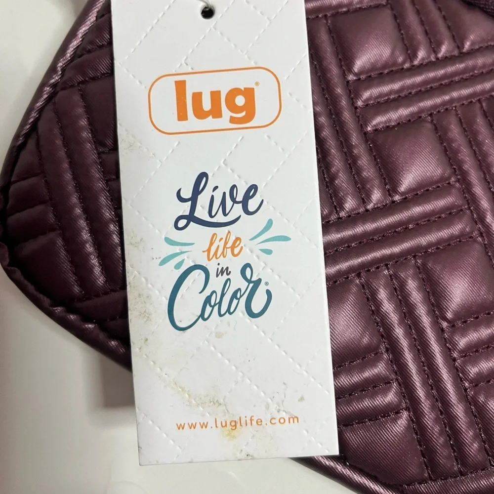 Lug Coupe XL Convertible Quilted Crossbody Belt Bag Wine Color NWT - Picture 3 of 11